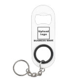 キーチェーン付きボトルオープナーのビジネスブランド キーホルダー栓抜き (正面)