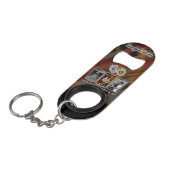 キーチェーン付きレネゲードシリーズミニボトルオープナー キーホルダー栓抜き (正面アングル)