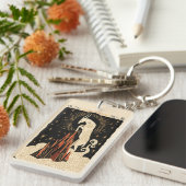 キーチェーン山羊座シナ〔占星術の〕十二宮図アート キーホルダー (正面右)