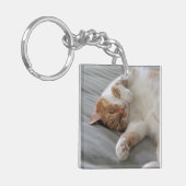 キーチェーン眠る猫の可愛さ キーホルダー (正面左)