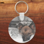 キーチェーン私は夢の詩を持っているLadee Basset キーホルダー (正面)