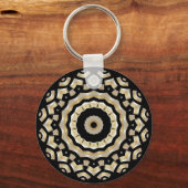 キーチェーン金ゴールドブラックパール(B8C) キーホルダー (正面)