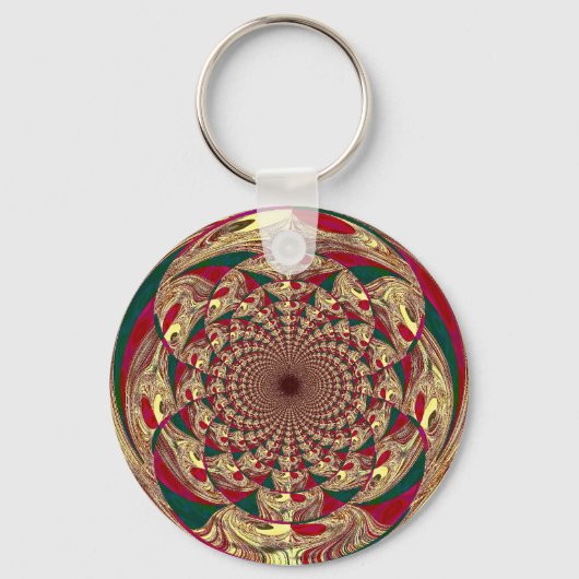 キーチェーン金ゴールドレースプリントZIZZAGO キーホルダー (正面)