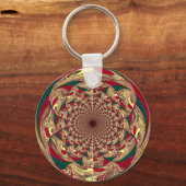 キーチェーン金ゴールドレースプリントZIZZAGO キーホルダー (正面)