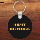 キーチェーン陸軍の退職者 キーホルダー (正面)