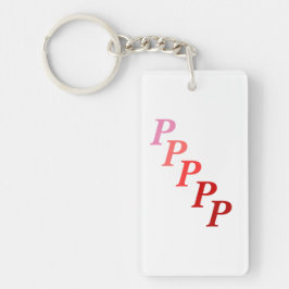 キーチェーン（アクリル） – ステップレター名（赤） キーホルダー