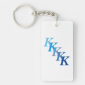 キーチェーン(アクリル) – 青い名前と文字 キーホルダー (正面)