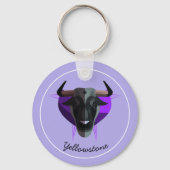 キーチェーン – イエローストーンバッファロー (正面)