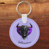 キーチェーン – イエローストーンバッファロー (正面)