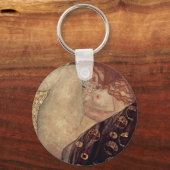 キーチェーン：グスタフクリムト：ダナエ キーホルダー (正面)