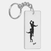 キーチェーン：体ビルダ キーホルダー (正面左)