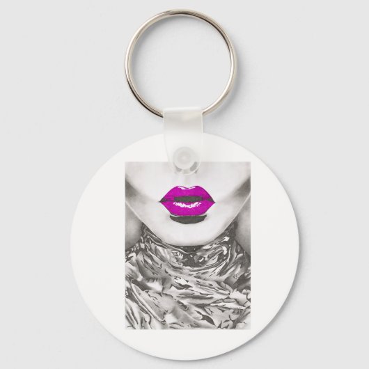 キーチェーン、基本ボタンのキーチェーン キーホルダー (正面)