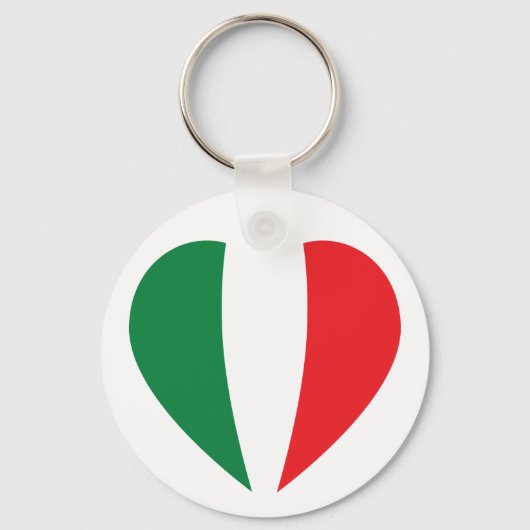 キーチェーン：私のハートはイタリア キーホルダー (正面)