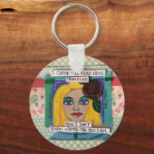 キーチェーン – 私は道を選んだ旅行が少ない (正面)