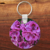 キーチェーン「紫のツツツジの花」 キーホルダー (正面)