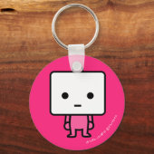 キーチェーン – 豆腐 – PinkBack (正面)