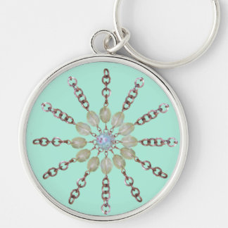 キーチェーン – 銅チェーンとビーズ