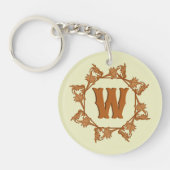 キーチェーン – 錬鉄葉製のイニシャル (正面)