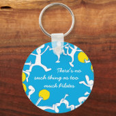 キーチェーン、青が多すぎる キーホルダー (正面)