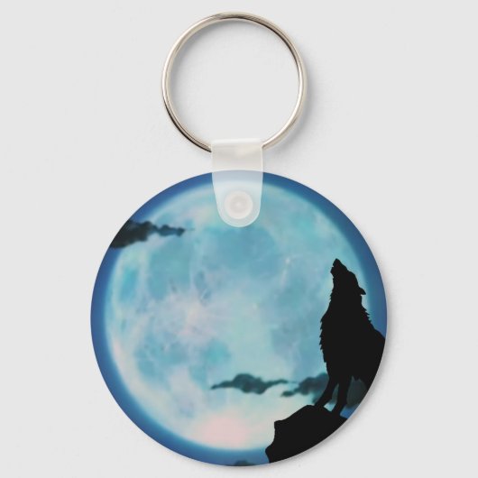 キーチェーン: Lone Wolfキーチェーン キーホルダー (正面)