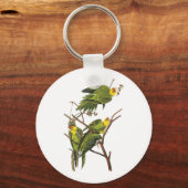 キーチェーン：Parakeet - by John Audubon キーホルダー (正面)