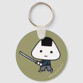 キーチェーン – RiceBall Samurai - GoldBack (正面)