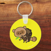キーチェーン – TeaKettle Tanuki - YellowBack (正面)