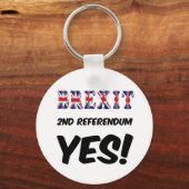 キーチェーンBrexit 2ndの投票Yes キーホルダー (正面)