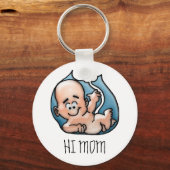 キーチェーンHI MOM キーホルダー (正面)