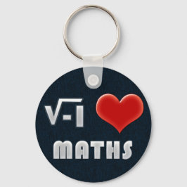 キーチェーンI LOVE MATH キーホルダー