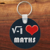 キーチェーンI LOVE MATH キーホルダー (正面)