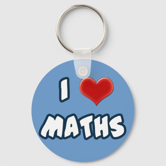 キーチェーンI LOVE MATH キーホルダー (正面)