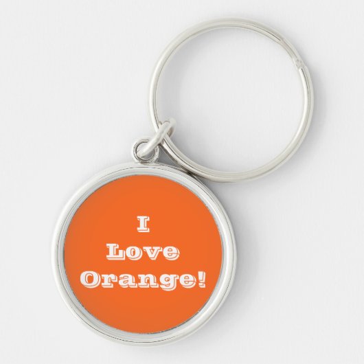 キーチェーンI Love Orange キーホルダー (正面)