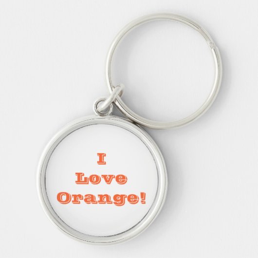 キーチェーンI Love Orange キーホルダー (正面)