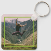 キーチェー失ったンが好きな環境に緑 キーホルダー (裏面)