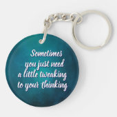 キーチェー考えンの微調整（両面） キーホルダー (裏面)