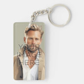 キーチパーソナライズされたェイン垂直方向のイメージ キーホルダー (裏面)