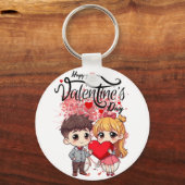 キーチパーソナライズされたェイン – 愛するカスタム人のための贈り物 キーホルダー (正面)