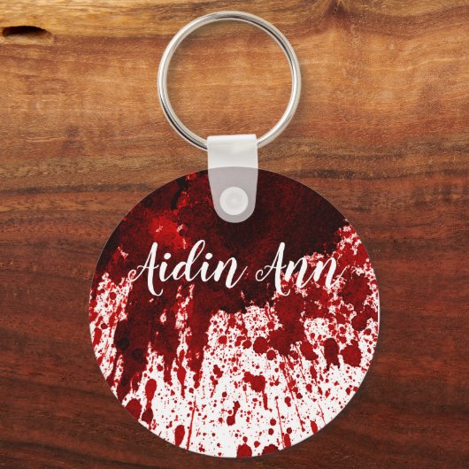 キーチパーソナライズされたェンブラッド(ばちゃばちゃ)跳ねるヴァンパイアゴシック キーホルダー (正面)