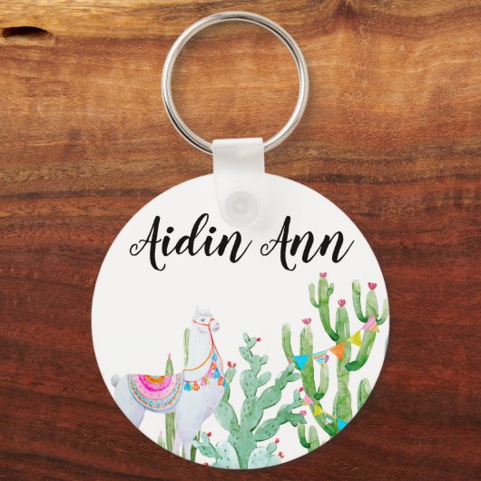 キーチパーソナライズされたェンボホラマボヘミアンカクティーD キーホルダー (正面)