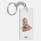 キーチパーソナライズされたーン キーホルダー (正面左)