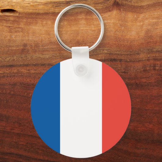 キーチフランスのェーンにフラグを設定 キーホルダー (正面)