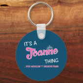 キーチャが分からないのはジョアンだ キーホルダー (正面)