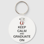 キーチ保ェンで落ち着いて卒業 キーホルダー (正面)