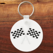 キーチ市松模様にェンフラグ キーホルダー (正面)