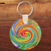 キーチ渦巻形のェーンの色 キーホルダー (正面)