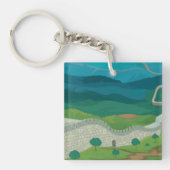 キーチ素晴らしェーンの中国壁 キーホルダー (正面)