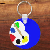 キーチ絵を描ェン キーホルダー (正面)
