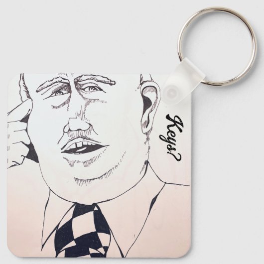 キーチ考えェン キーホルダー (裏面)