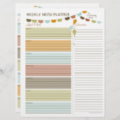 キートウィークリーメニュープランナーチラシ (正面/裏面)